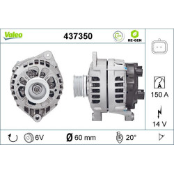 Kintamosios srovės generatorius VALEO 437350