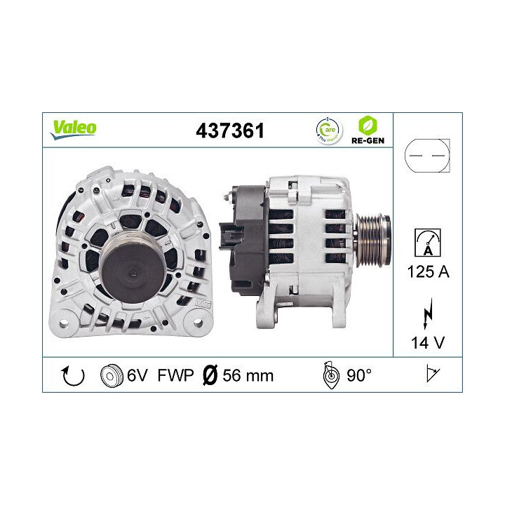 Kintamosios srovės generatorius VALEO 437361