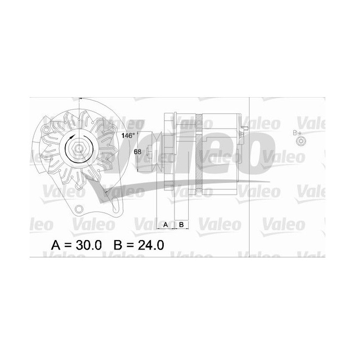 Kintamosios srovės generatorius VALEO 437370