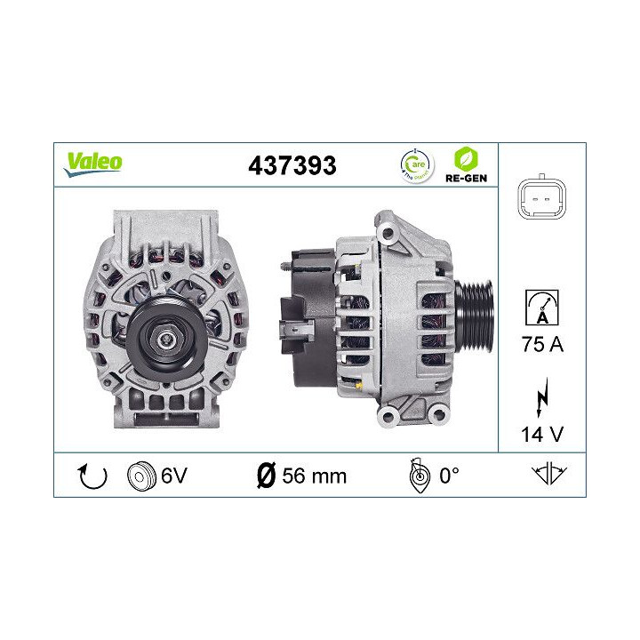 Kintamosios srovės generatorius VALEO 437393