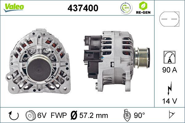 Kintamosios srovės generatorius VALEO 437400