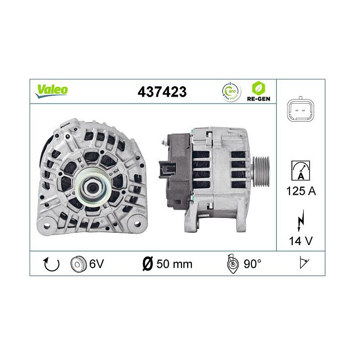 Kintamosios srovės generatorius VALEO 437423