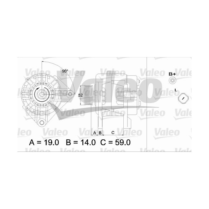 Kintamosios srovės generatorius VALEO 437424