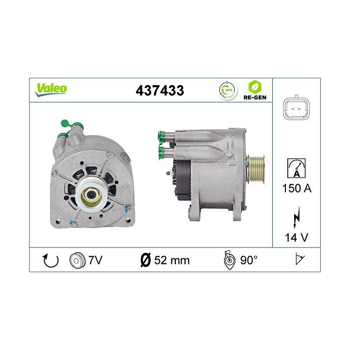 Kintamosios srovės generatorius VALEO 437433