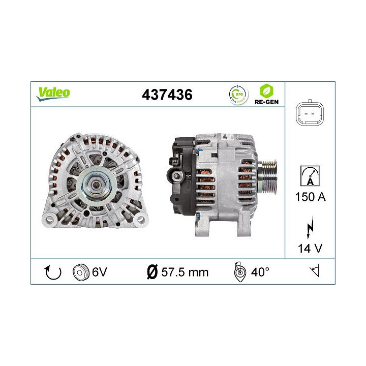 Kintamosios srovės generatorius VALEO 437436