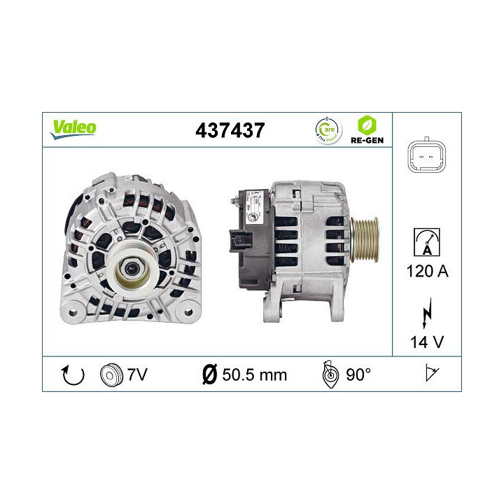 Kintamosios srovės generatorius VALEO 437437