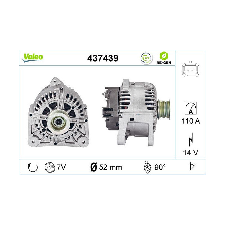 Kintamosios srovės generatorius VALEO 437439