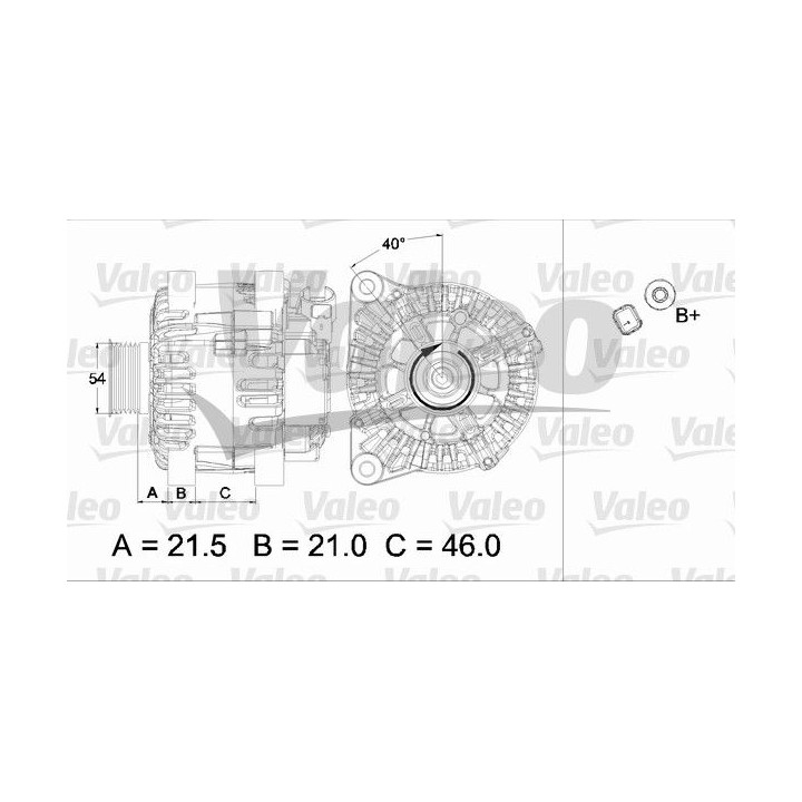 Kintamosios srovės generatorius VALEO 437457