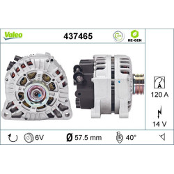 Kintamosios srovės generatorius VALEO 437465