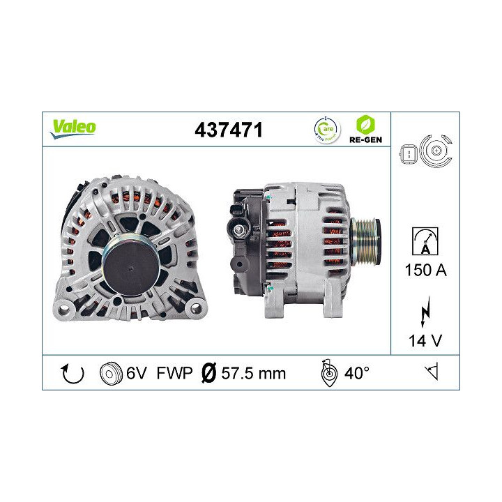 Kintamosios srovės generatorius VALEO 437471