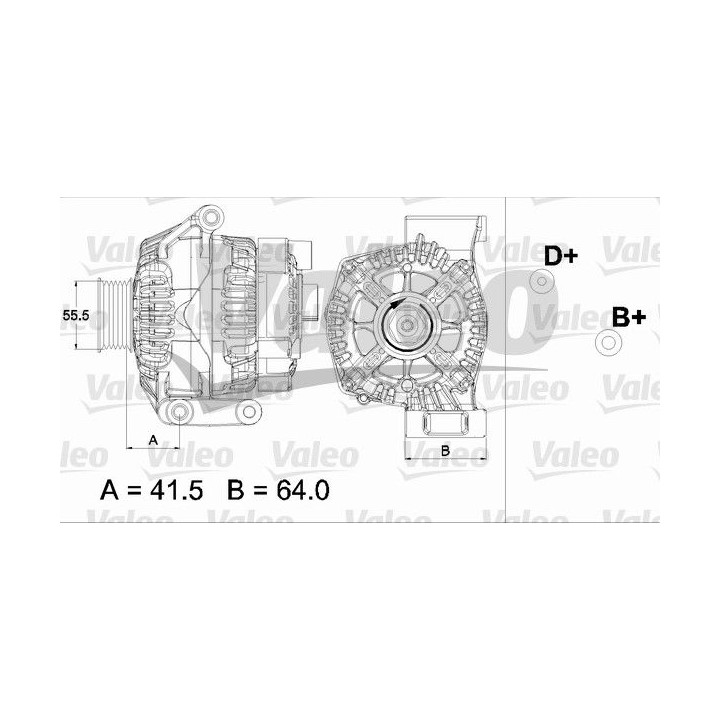 Kintamosios srovės generatorius VALEO 437475