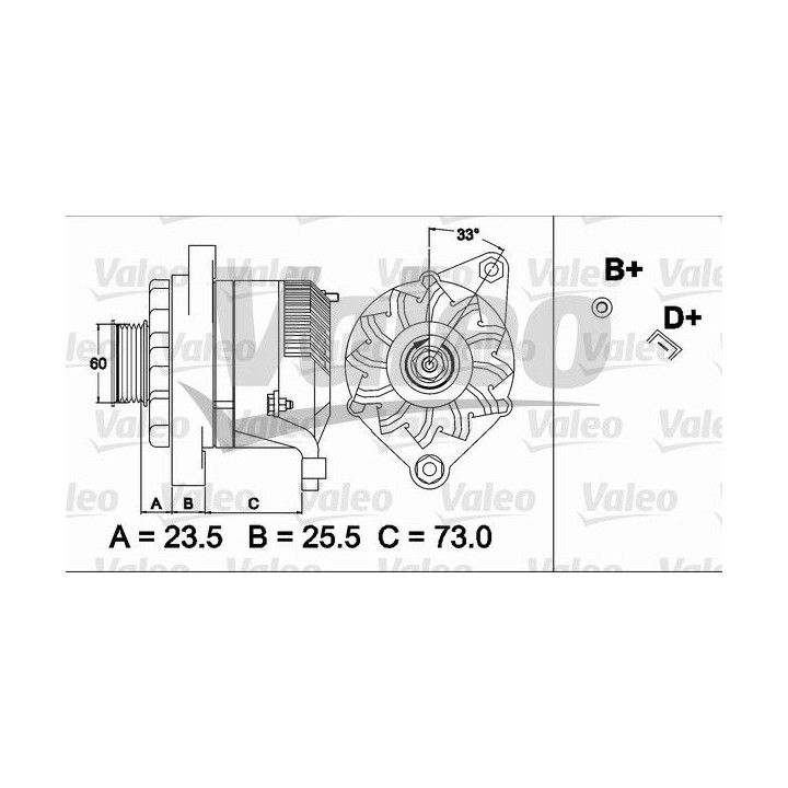 Kintamosios srovės generatorius VALEO 437487
