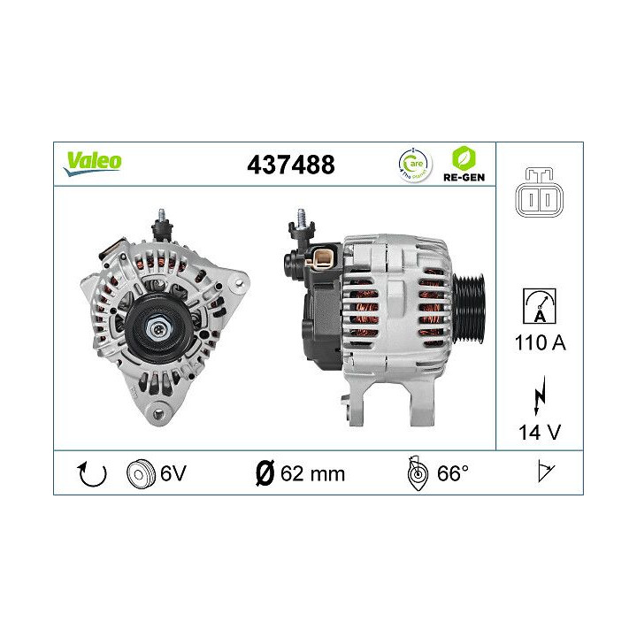 Kintamosios srovės generatorius VALEO 437488
