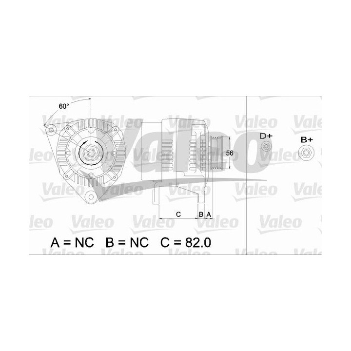 Kintamosios srovės generatorius VALEO 437493