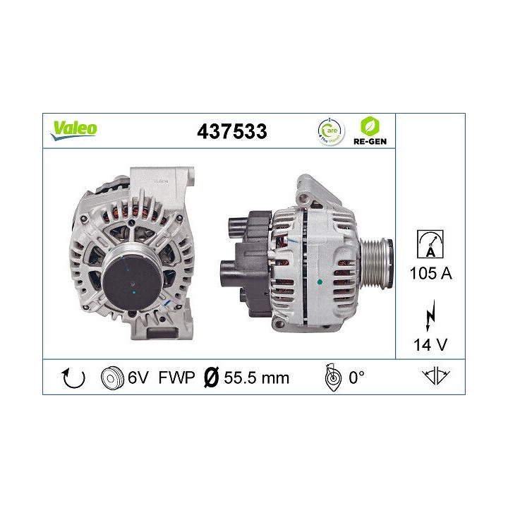 Kintamosios srovės generatorius VALEO 437533