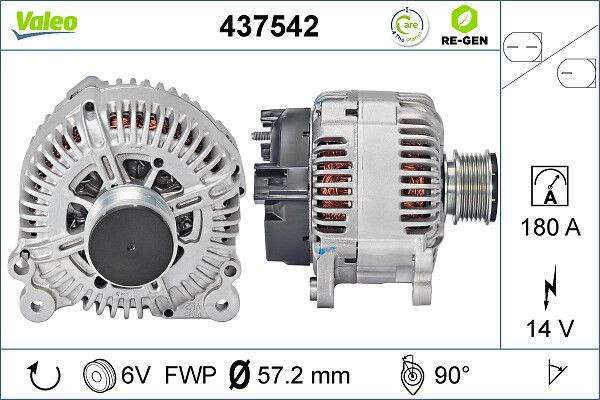 Kintamosios srovės generatorius VALEO 437542