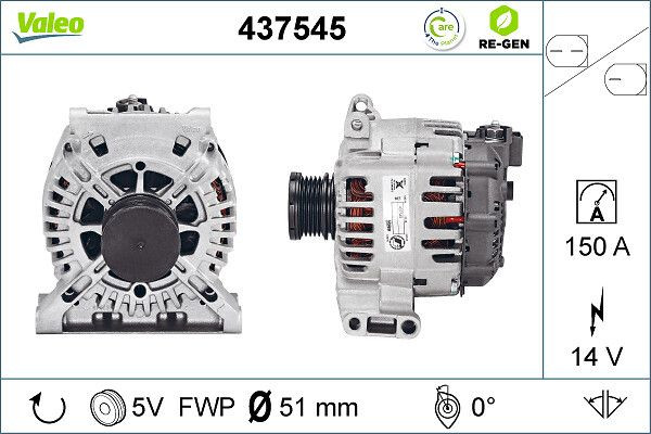 Kintamosios srovės generatorius VALEO 437545