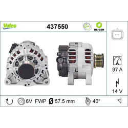 Kintamosios srovės generatorius VALEO 437550