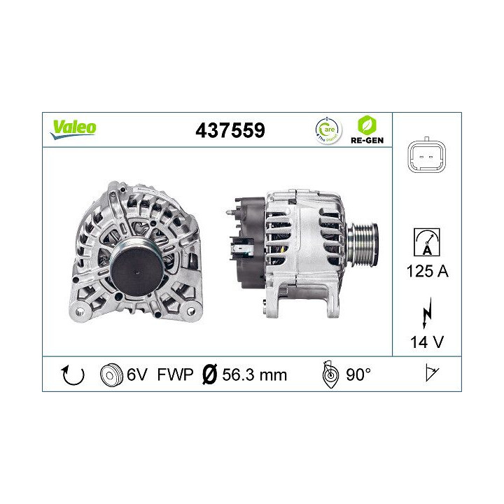Kintamosios srovės generatorius VALEO 437559