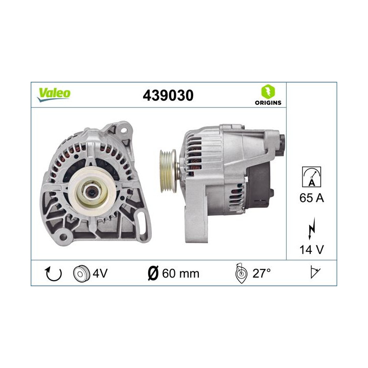Kintamosios srovės generatorius VALEO 439030