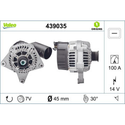 Kintamosios srovės generatorius VALEO 439035