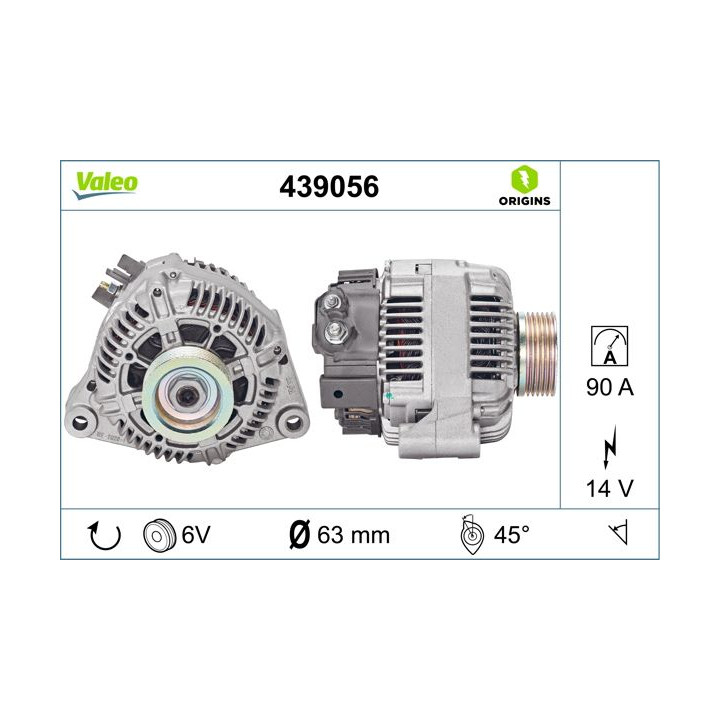 Kintamosios srovės generatorius VALEO 439056
