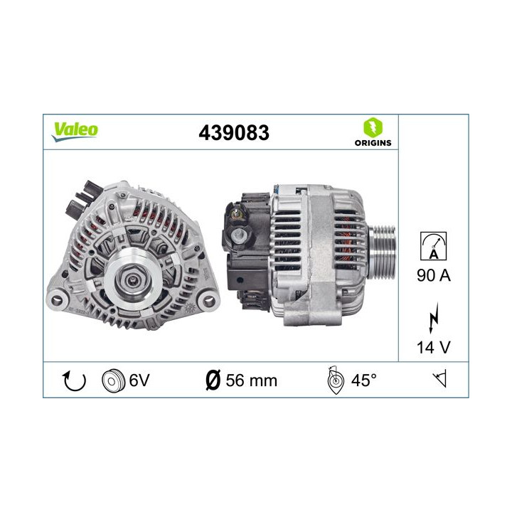 Kintamosios srovės generatorius VALEO 439083