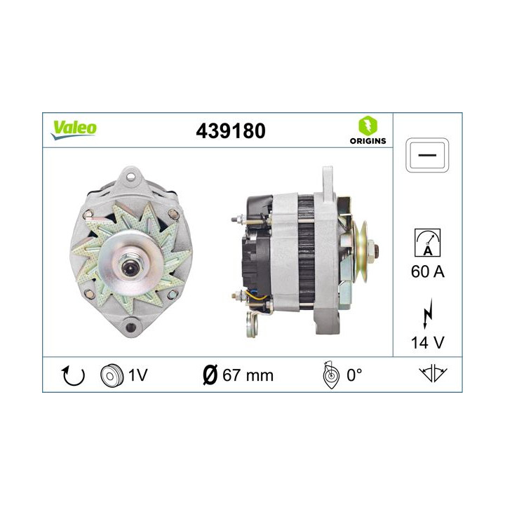 Kintamosios srovės generatorius VALEO 439180
