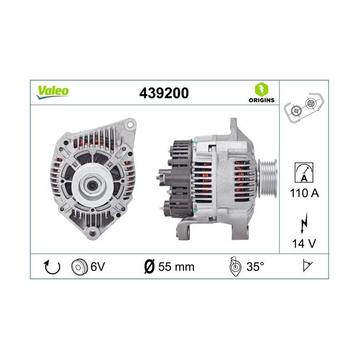 Kintamosios srovės generatorius VALEO 439200