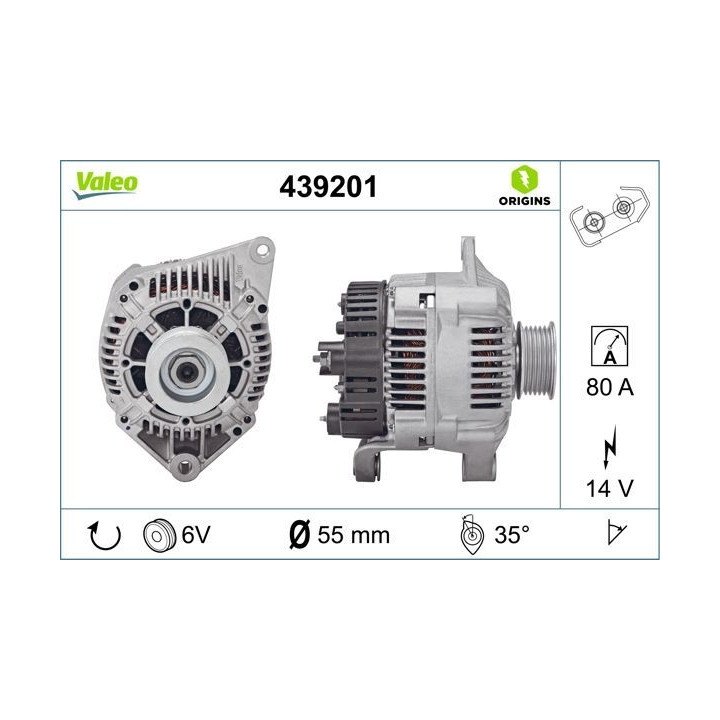 Kintamosios srovės generatorius VALEO 439201