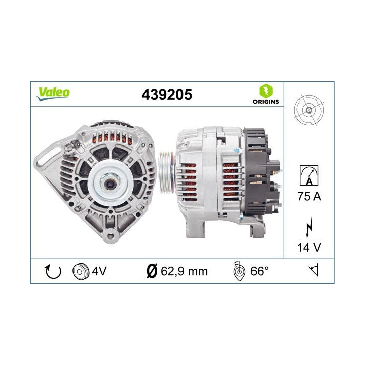 Kintamosios srovės generatorius VALEO 439205