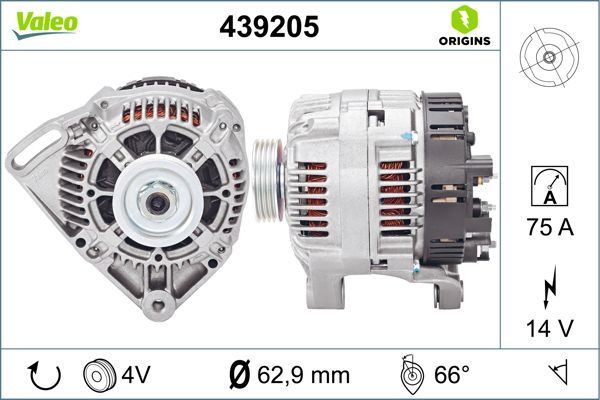 Kintamosios srovės generatorius VALEO 439205