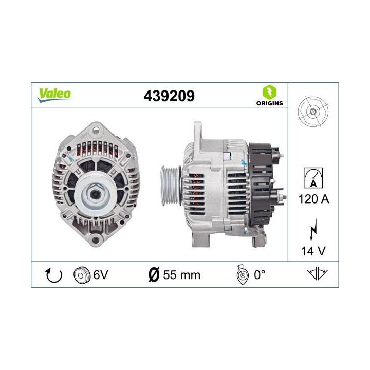 Kintamosios srovės generatorius VALEO 439209