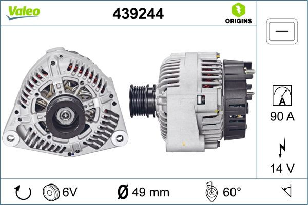 Kintamosios srovės generatorius VALEO 439244