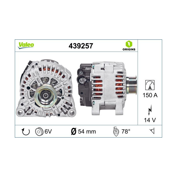 Kintamosios srovės generatorius VALEO 439257