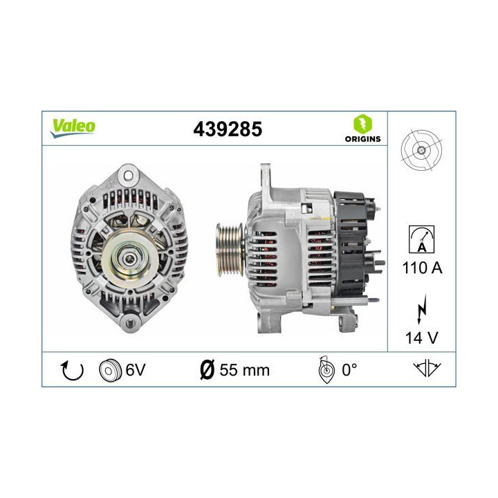 Kintamosios srovės generatorius VALEO 439285