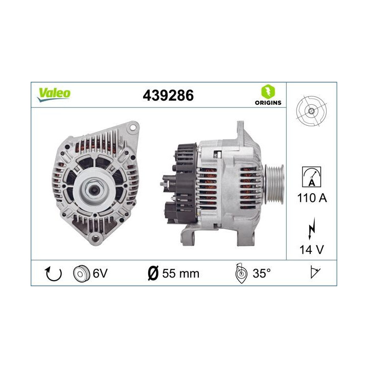 Kintamosios srovės generatorius VALEO 439286