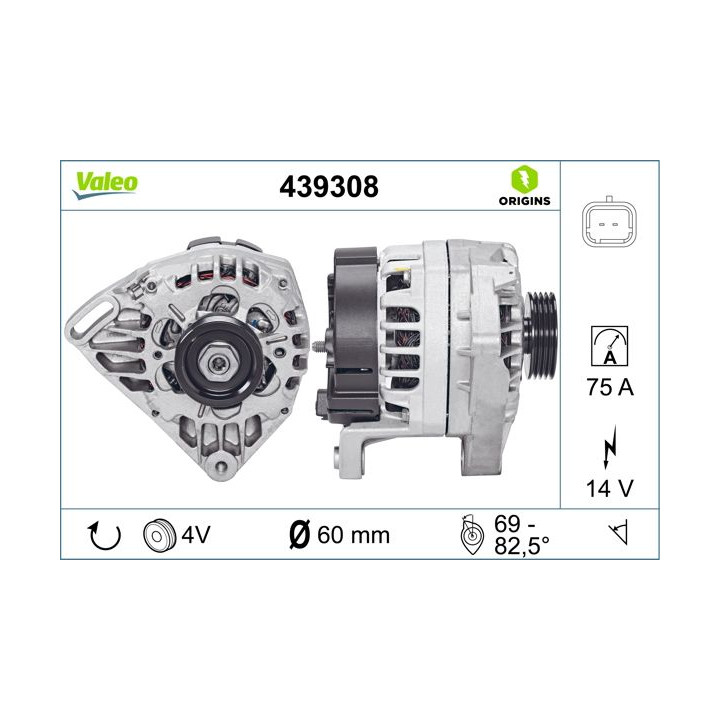 Kintamosios srovės generatorius VALEO 439308