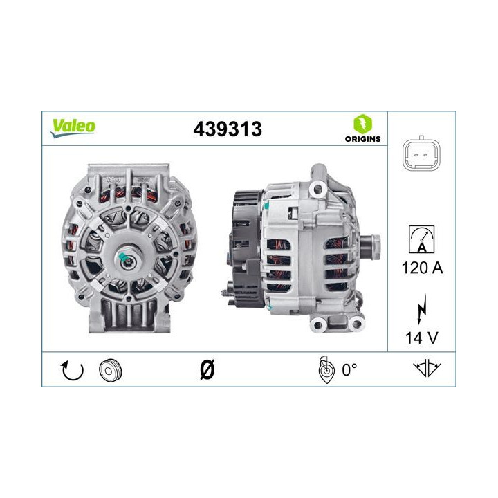 Kintamosios srovės generatorius VALEO 439313