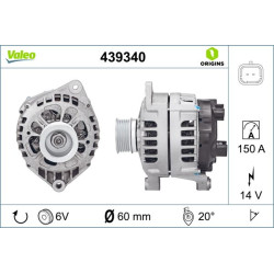 Kintamosios srovės generatorius VALEO 439340