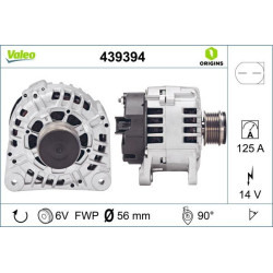 Kintamosios srovės generatorius VALEO 439394