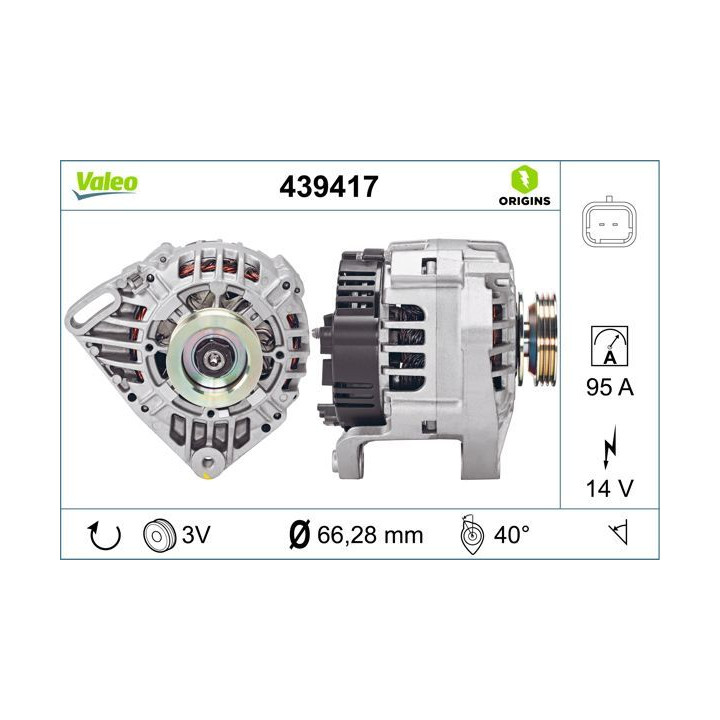 Kintamosios srovės generatorius VALEO 439417
