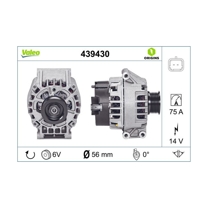 Kintamosios srovės generatorius VALEO 439430
