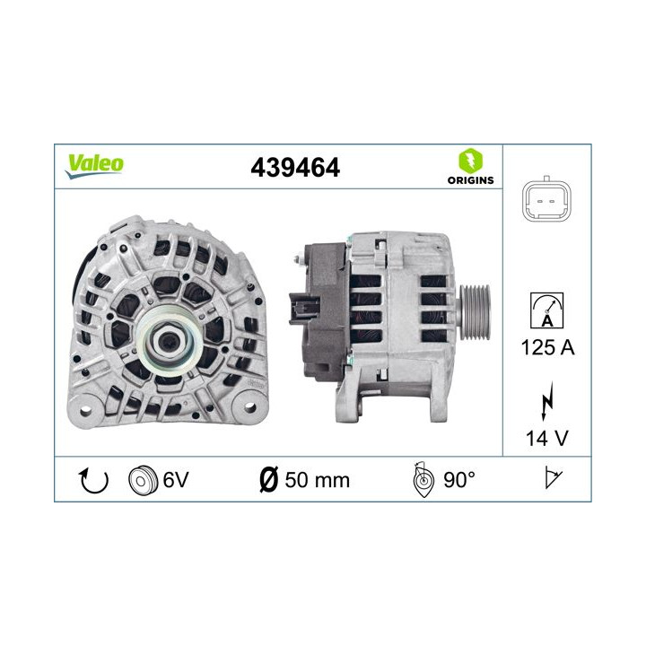 Kintamosios srovės generatorius VALEO 439464