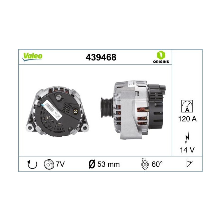 Kintamosios srovės generatorius VALEO 439468