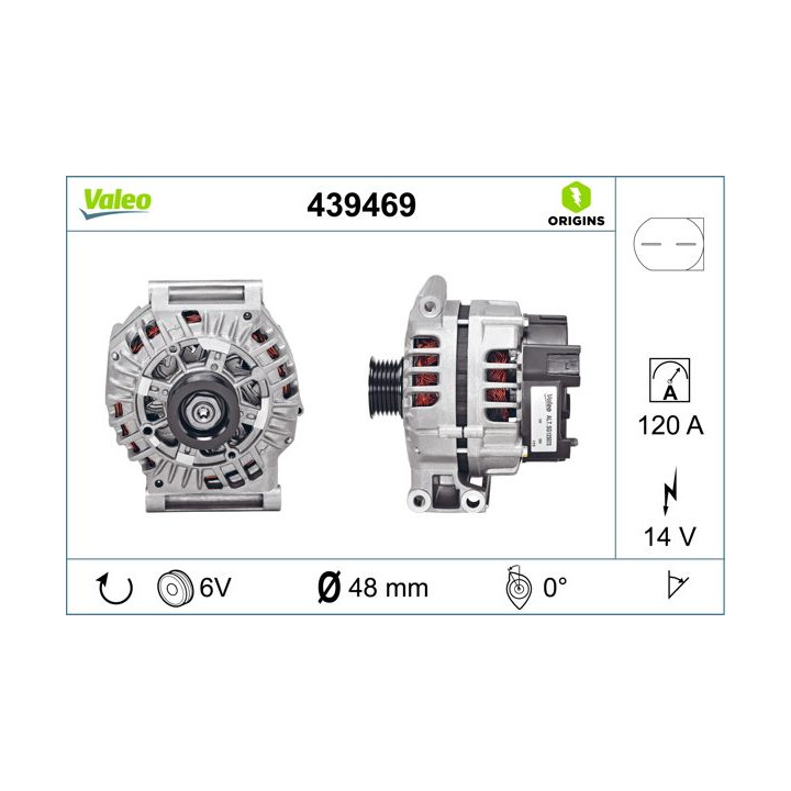 Kintamosios srovės generatorius VALEO 439469