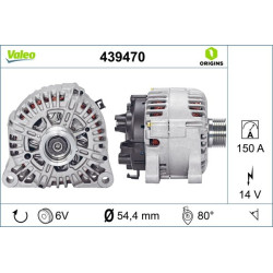 Kintamosios srovės generatorius VALEO 439470