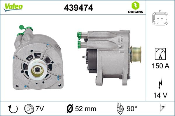 Kintamosios srovės generatorius VALEO 439474