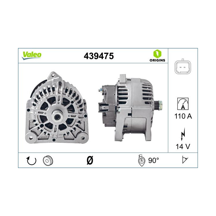 Kintamosios srovės generatorius VALEO 439475
