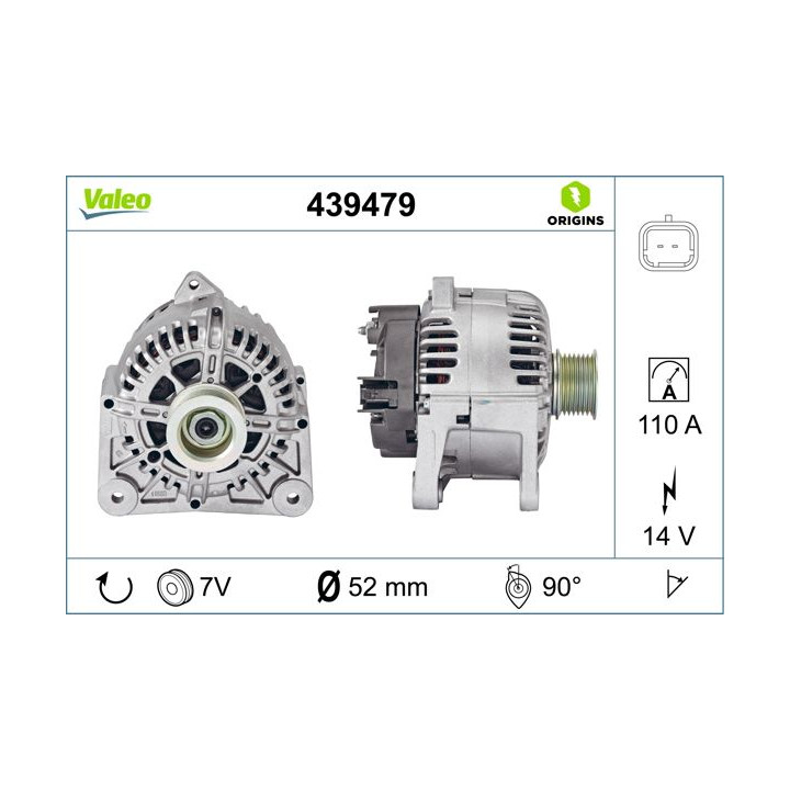 Kintamosios srovės generatorius VALEO 439479